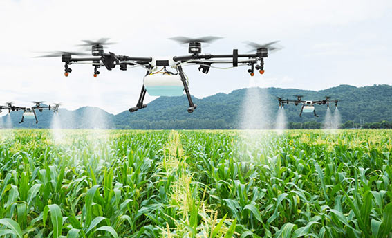 In the context of agriculture, ToF sensors are mounted on drones to enable accurate and real-time data collection from crops and farmland.