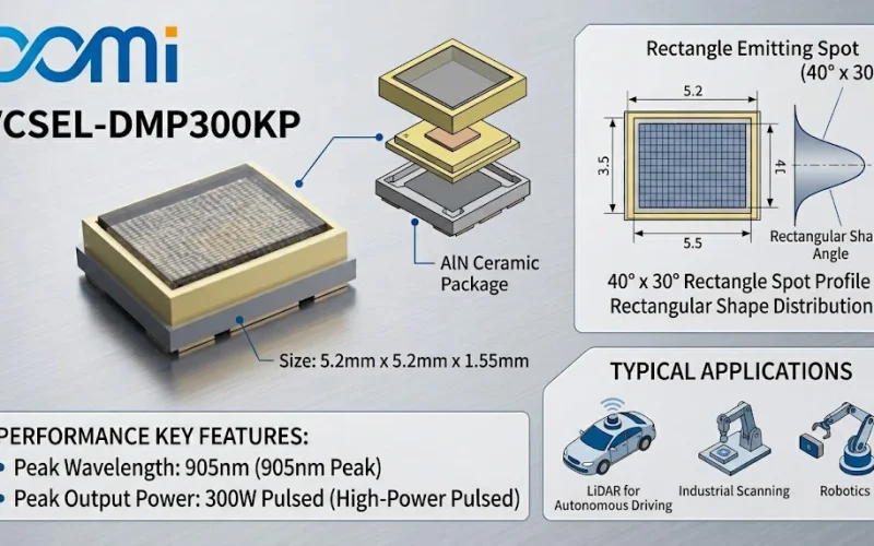 DMP300KP-Vertical-Cavity-Surface-Emitting-Laser-(VCSEL）