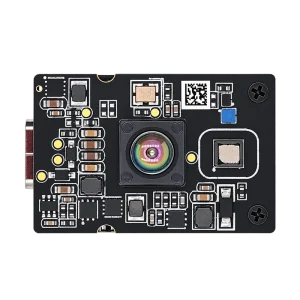 DMAS2M001 8 m SPAD dToF array module front view with receive lens and 940 nm VCSEL