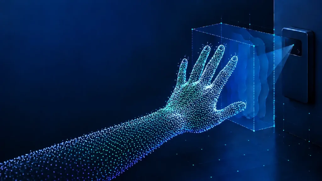 DOMI ToF camera touchless gesture control depth solution